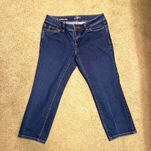 Ann Taylor Loft modern crop stretch jeans